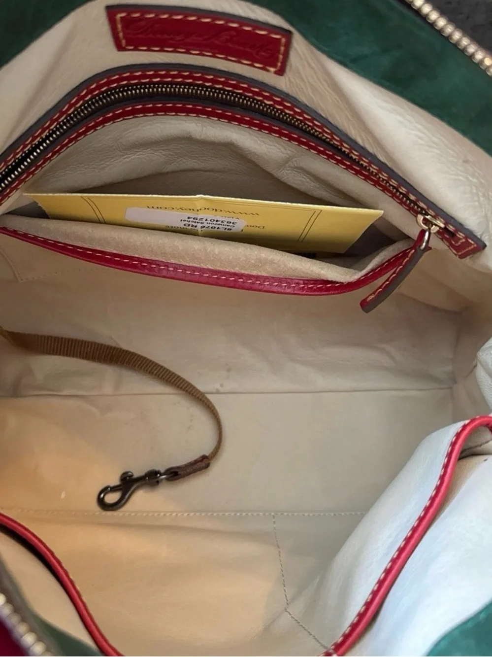 Dooney & Bourke Cameron Satchel in red